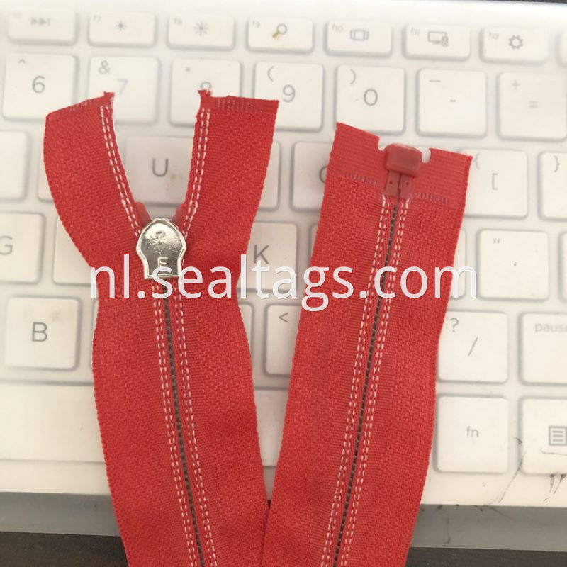 Red Invisible Zipper